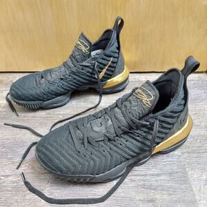 Nike LeBron XVI I Am King BQ5969 007 Men's US 10.5 Black Basketball Sneakers